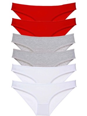 6 Adet Süper Eko Set Likralı Kadın Slip Külot 548