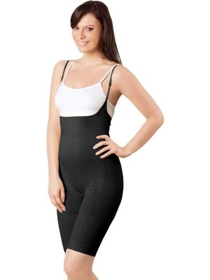 Elit Life Kadın Boy Dikişsiz Toparlayıcı Korse Siyah 895