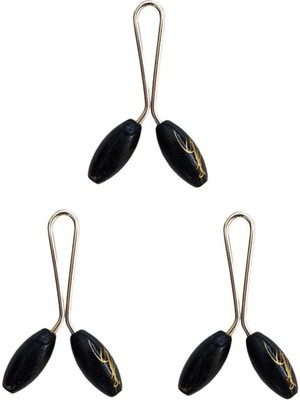 3 Adet Tesettür Eşarp ve Şal Klipsi Siyah