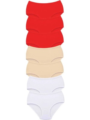 7 Adet Tutku Kadın Yüksek Bel Bato Kalın Lastik Külot S18