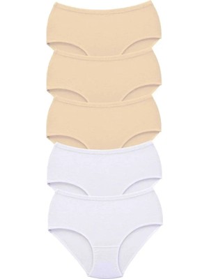 5 Adet Tutku Kadın Yüksek Bel Bato Kalın Lastik Külot S10