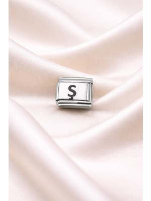 Twin Store Nomination Uyumlu Ş Harfli Charm | Paslanmaz Çelik Harf Charm | Kişiye Özel Bileklik Aksesuarı