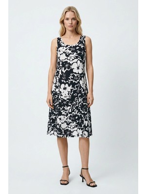 Cotenconcept A Kesim Rahat ve Dökümlü Kalın Askılı Elbise