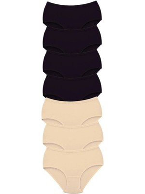 7 Adet Tutku Kadın Yüksek Bel Bato Kalın Lastik Külot S2