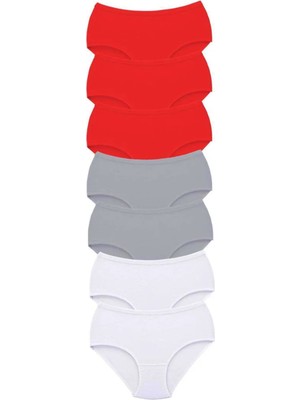 7 Adet Tutku Kadın Yüksek Bel Bato Kalın Lastik Külot S19