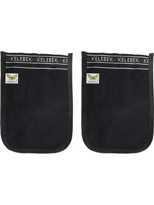 2 Adet Osmanlı Kalın Siyah Banyo Hamam Kesesi 25X17 cm