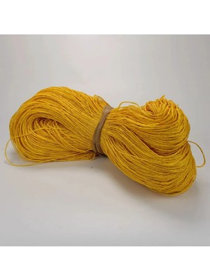 Sarı Renk Çile Kağıt Ip Çanta Ipi Supla Ipi  No:59 - (550-600 Gr)