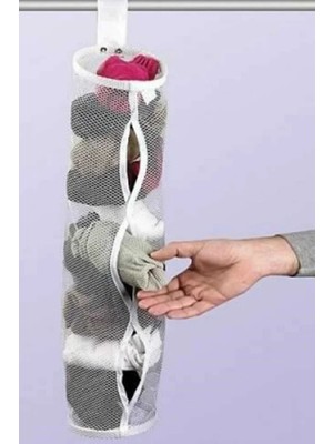 Dolap Içi Asılabilir Temiz Çorap Düzenleyici Çorap Filesi Askılık
