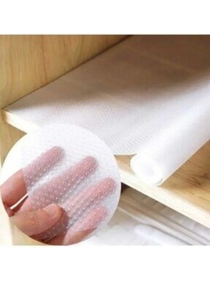 Sermat Sılver Eva Shelf Liner Şeffaf Kaydırmaz Raf Dolap ve Çekmece Örtüsü 45 cm x 10 Metre ROYALEKS-RF50