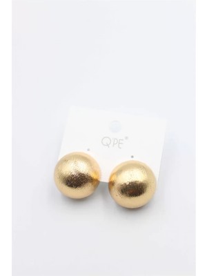 Mat Top Küpe - Altın