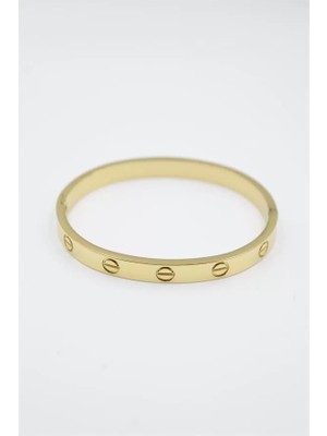 Crt Model Taşsız Bilezik - Altın