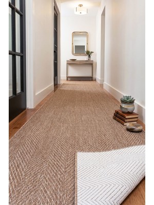 Melaris Halı Yeni Nesil Çerçeveli Sisal Yolluk Yumuşak Dokuma Kilim Kaymaz Pamuk Taban Bordürlü Halı