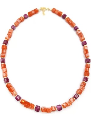 Akrilik Kolye - Turuncu