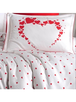 Colezium Çift Kişilik Saten Nev Amore Beyaz