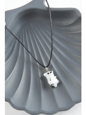 DS LLC Kutup Ayısı Cam Kolye DLLSRSBJ34