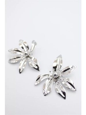 Yaprak Küpe - Gümüş