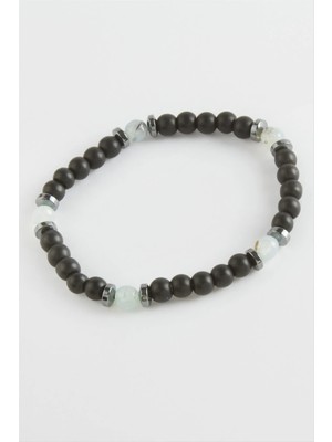DS LLC Akik Hematit Onix Doğaltaş Bileklik DLLSRSBJ34