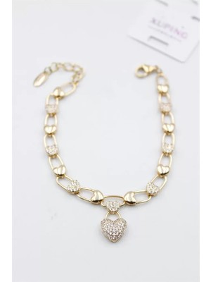 Taşlı Vip Bileklik - Rose