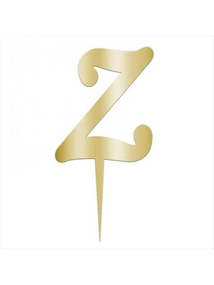 DS LLC Sarı Renkli Harf Pasta ve Kek Pleksi DLLSRSBJ34