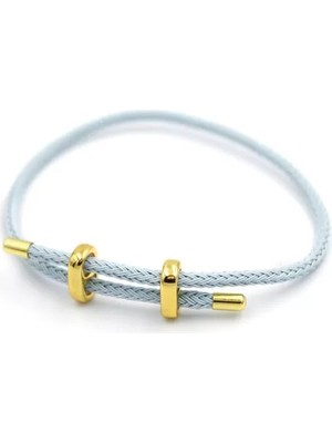 Hasır Bileklik - Açık Mavi