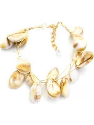 Deniz Kabuğu Bileklik - Kahverengi