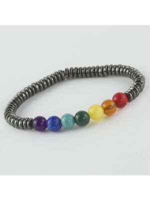 DS LLC 7'li Doğaltaş Çakra Bileklik DLLSRSBJ34