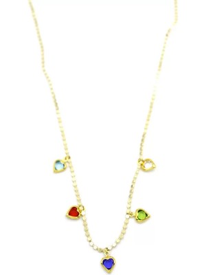 Ezme Zincir Charm Kolye - Altın