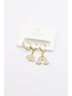 3'lü  Xuping Küpe - Altın