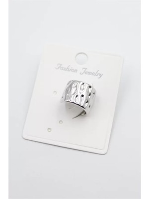 Halka Kıkırdak Küpe - Gümüş