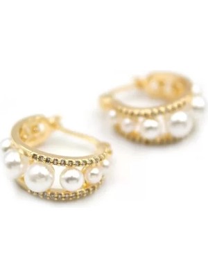 Inci Halka Küpe - Altın