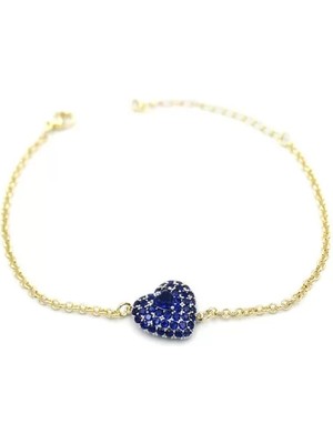 Kalp Bileklik - Mavi