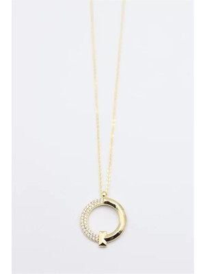 Taşlı Kolye - Altın