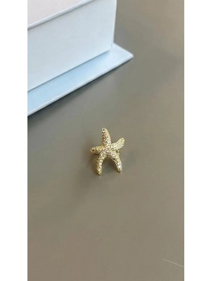 Deniz Yıldızı Kıkırdak Küpe - Altın