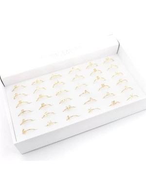 36'lı Harf Yüzük - Altın