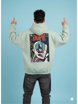 Lenithra Dope Sırt Baskılı Unisex Oversize Hoodie