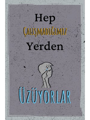 tp Retro Vintage 5 mm Ahşap Üzerine Üzüyorlar Temalı Poster Tablo 20X30 cm