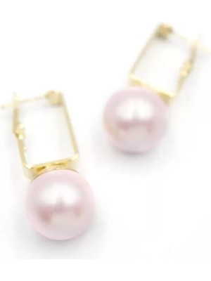 Incili Küpe - Pembe