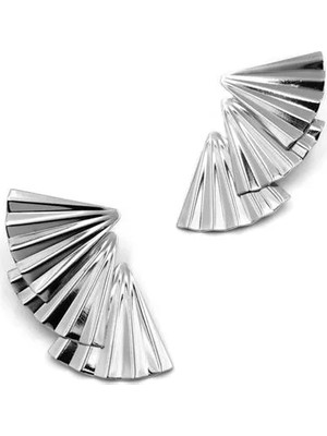 Yelpaze Küpe - Gümüş