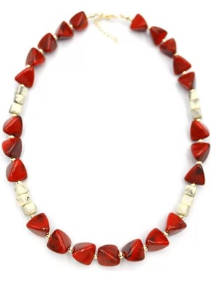 Akrilik Kolye - Kırmızı