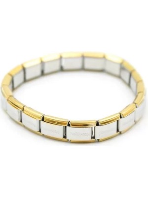 Lastikli Çelik Bilezik - Gümüş