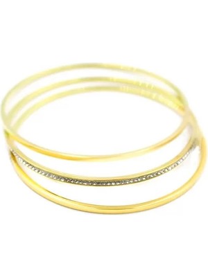 3'lü Ajda BILEZIK-65MM - Altın