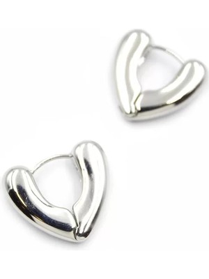 Kalp Küpe - Gümüş