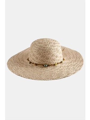 DS LLC Göz Örme Zincir Hasır Şapka DLLSRSBJ34