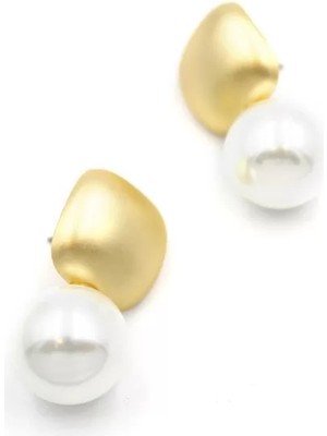 Incili Küpe - Altın