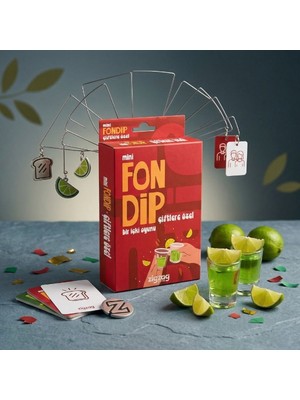 Indispensablely Mini Fondip Çiftlere Özel Eğlenceli Kart Oyunu