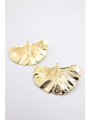 Yaprak Küpe - Altın