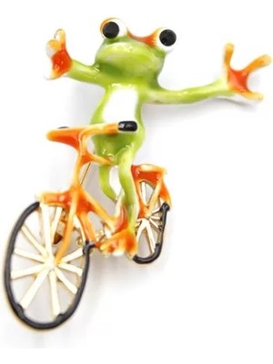 Kurbağa Broş - Yeşil