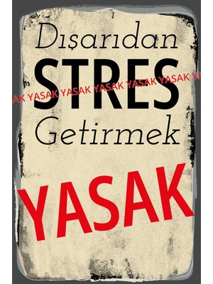 tp Retro Vintage 5 mm Ahşap Üzerine Stres Temalı Poster Tablo 20X30 cm