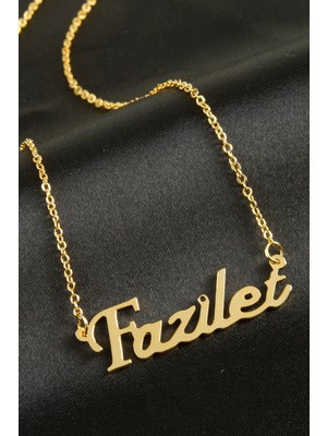 DS LLC Fazilet Isimli Kolye (Kişiye Özel) DLLSRSBJ34