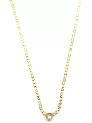 Su Yolu Kalp Kolye - Altın